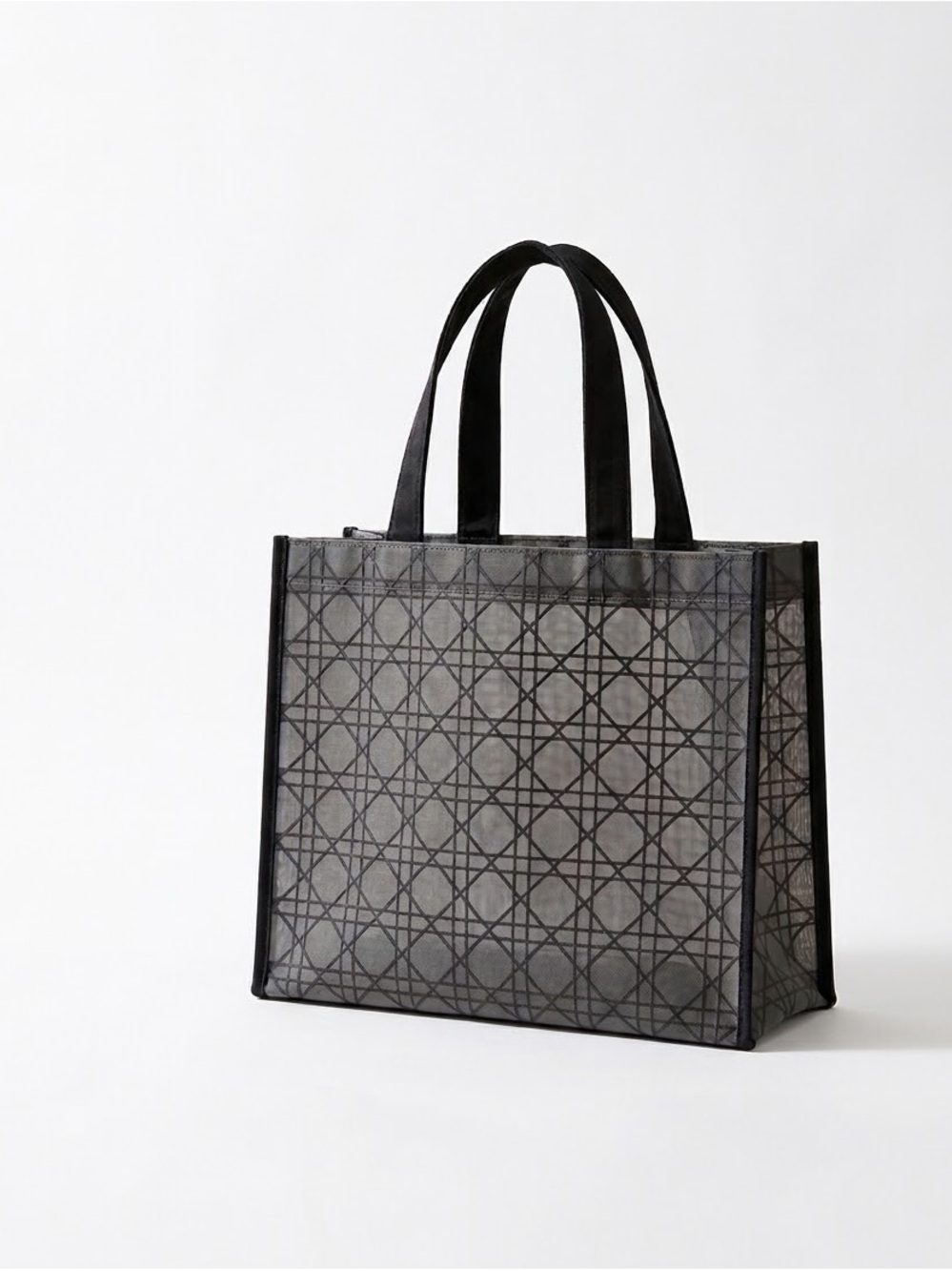 Dior Beauty Black Cannage Mesh Book Tote VIP Gift Bag NIB - Picture 3 of 6